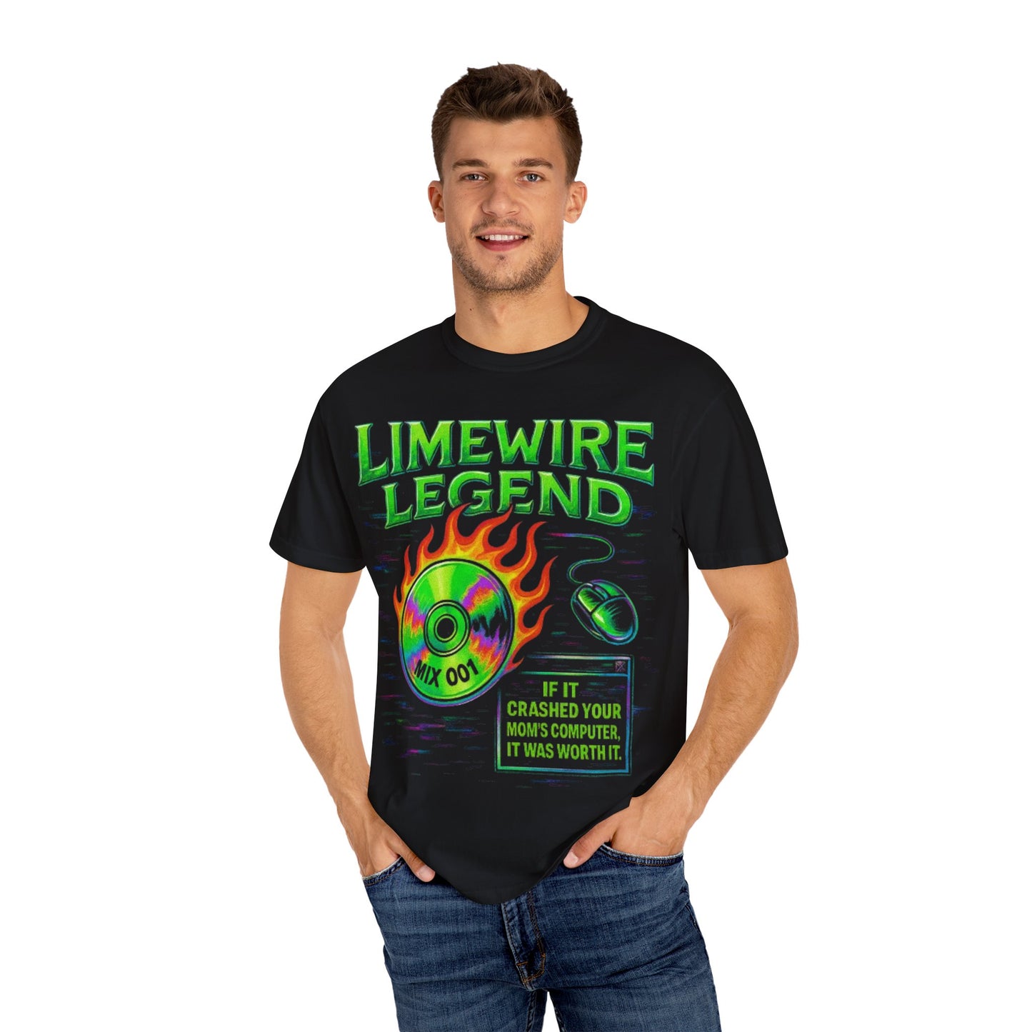 Limewire Legend Unisex T-Shirt – Vintage Music Vibe (Black Edition)