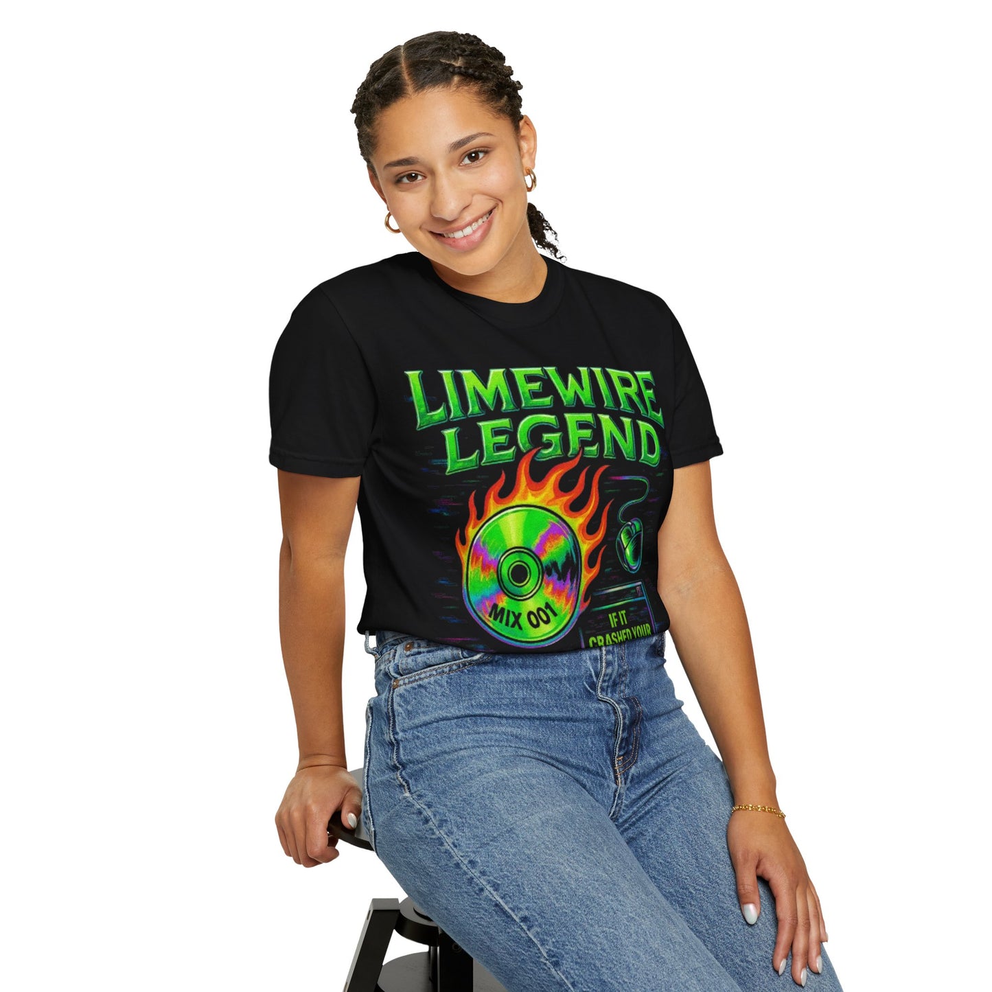 Limewire Legend Unisex T-Shirt – Vintage Music Vibe (Black Edition)