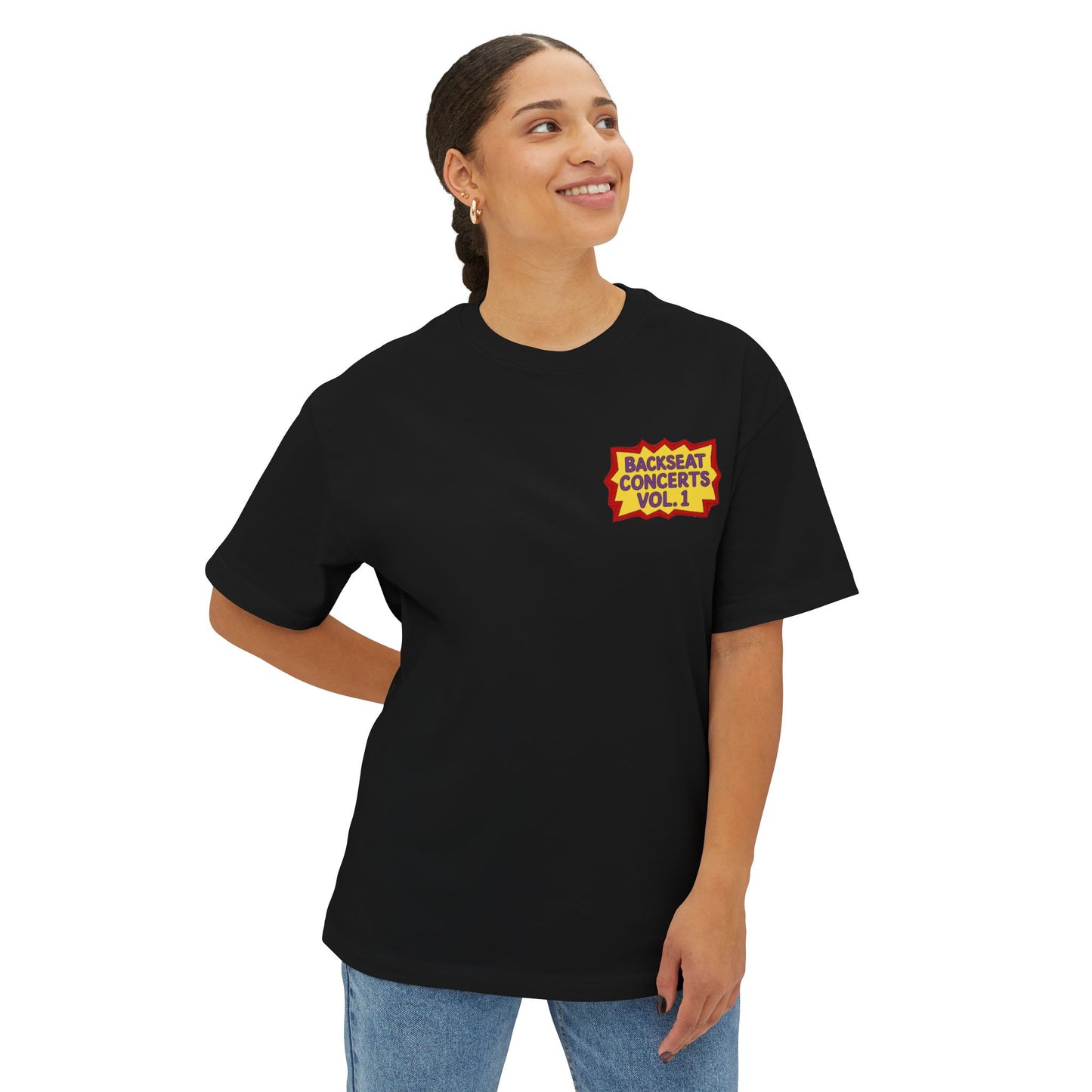 Raised on Road Trips & R&B” Oversized Tee – 90s Retro Graphic Shirt