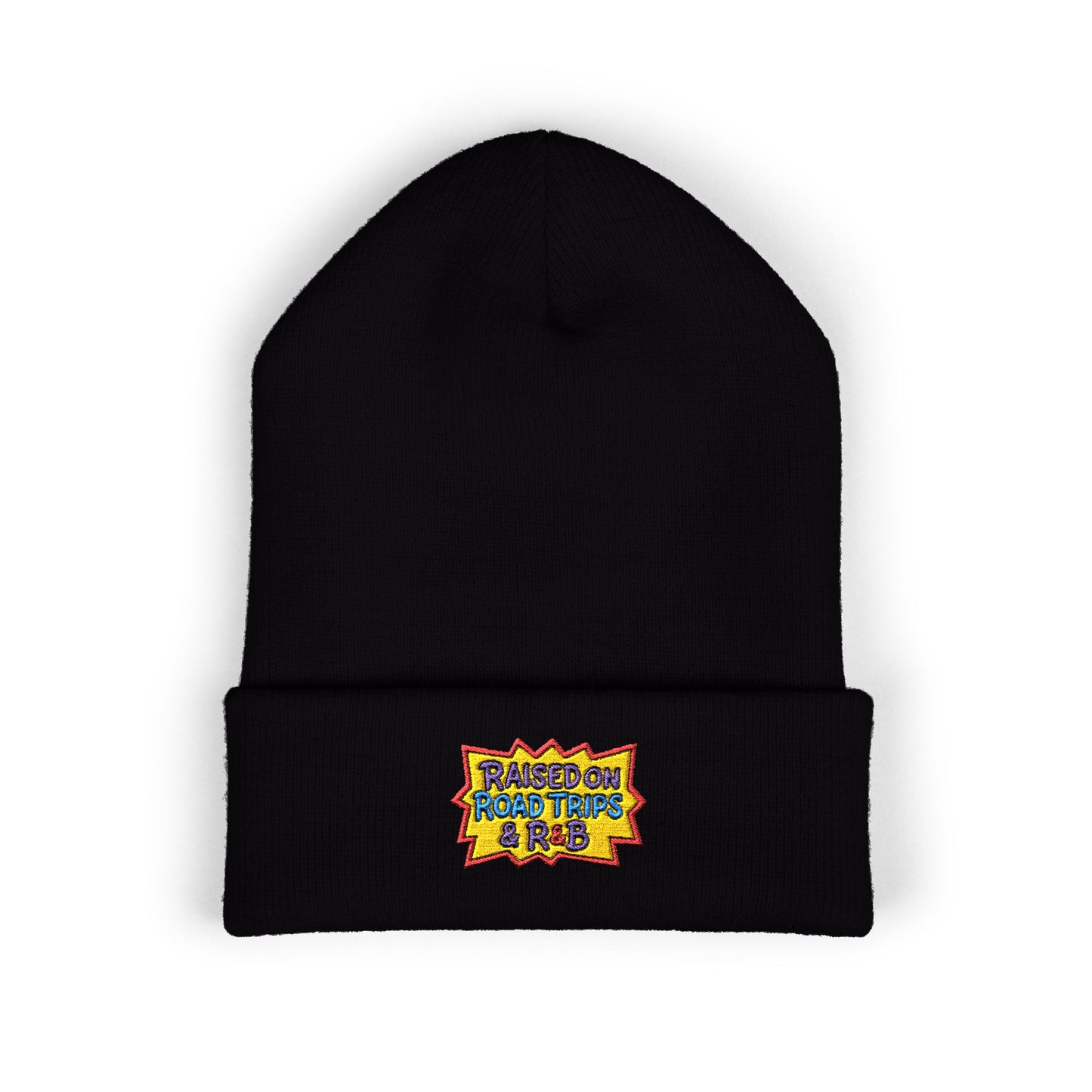 Backseat Concerts Beanie – Raised on Road Trips & R&B (Embroidered)