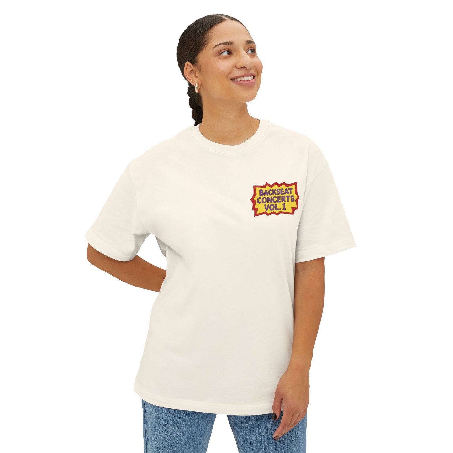 Raised on Road Trips & R&B” Oversized Tee – 90s Retro Graphic Shirt