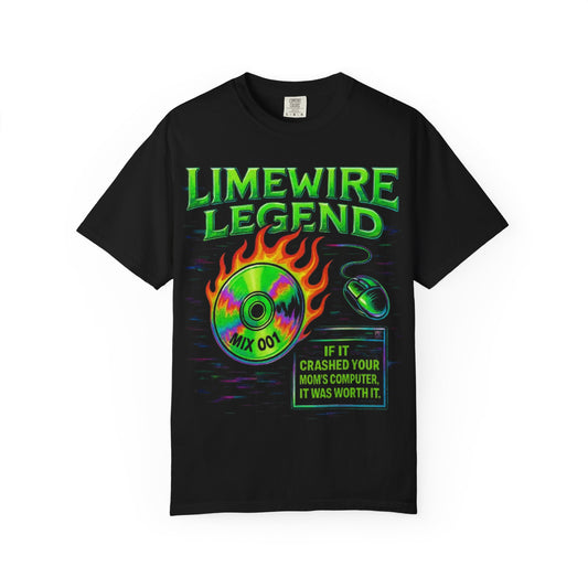 Limewire Legend Unisex T-Shirt – Vintage Music Vibe (Black Edition)